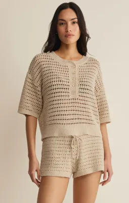 Z Supply Kylo Polo Sweater Island Coconut