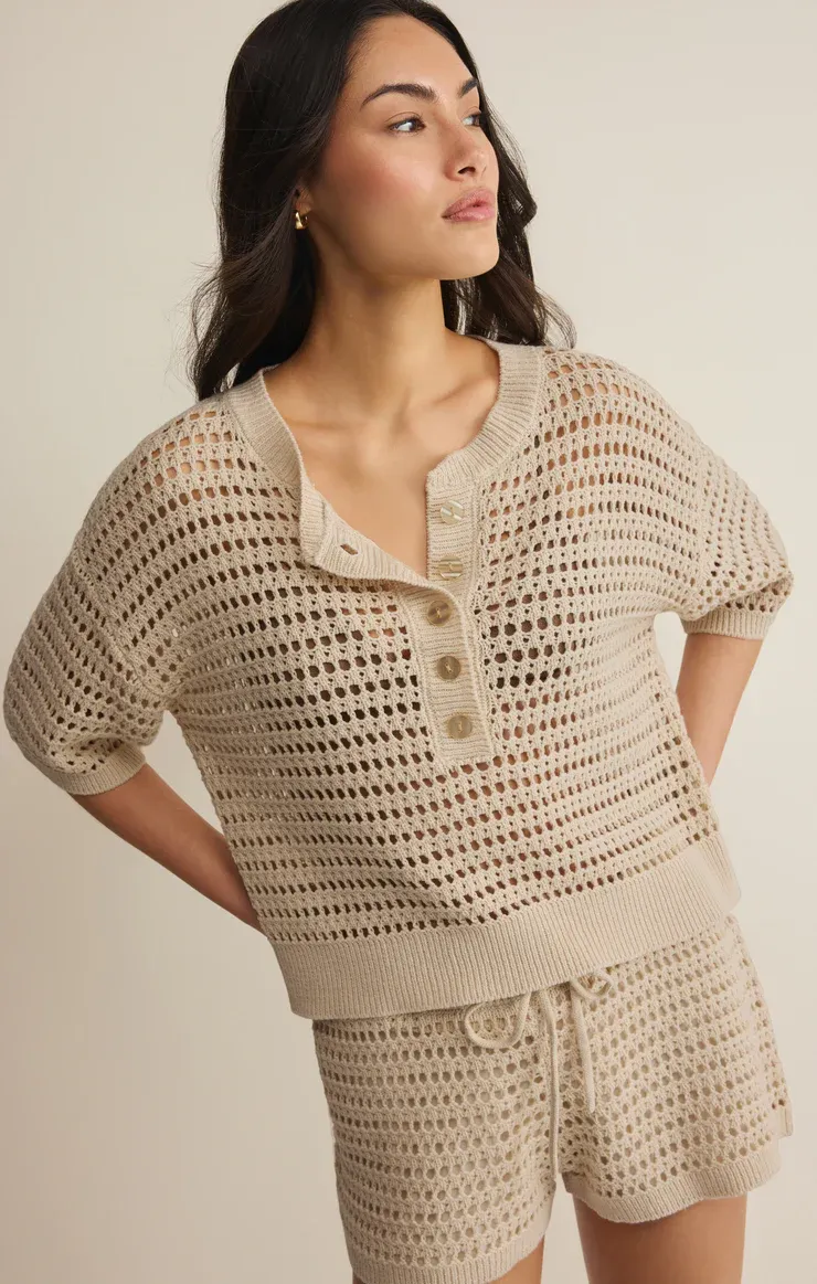 Z Supply Kylo Polo Sweater Island Coconut