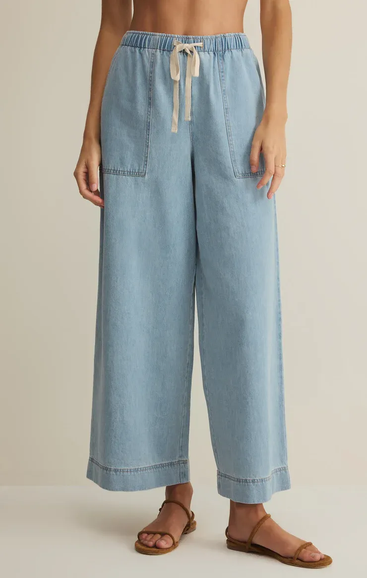 Z Supply Daycation Denim Utility Pant CoastalWater Z Supply Daycation Denim Utility Pant CoastalWater