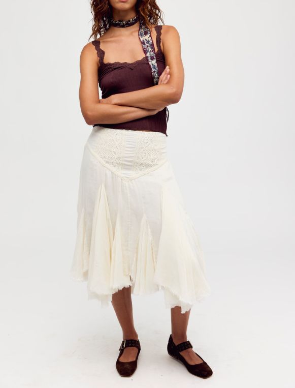 Free People Spring Fever Cami Painted Chocolate