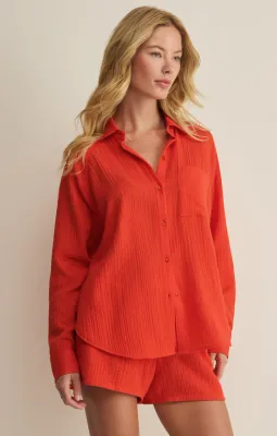 Z Supply The Perfect Airy Top Lychee