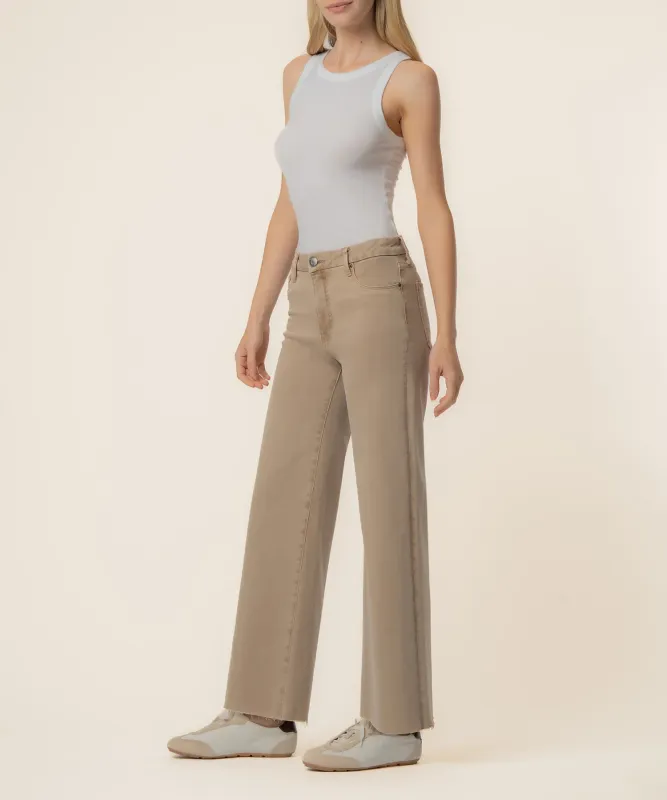 Kut From The Kloth Meg HR FAB AB Wide Leg Chai