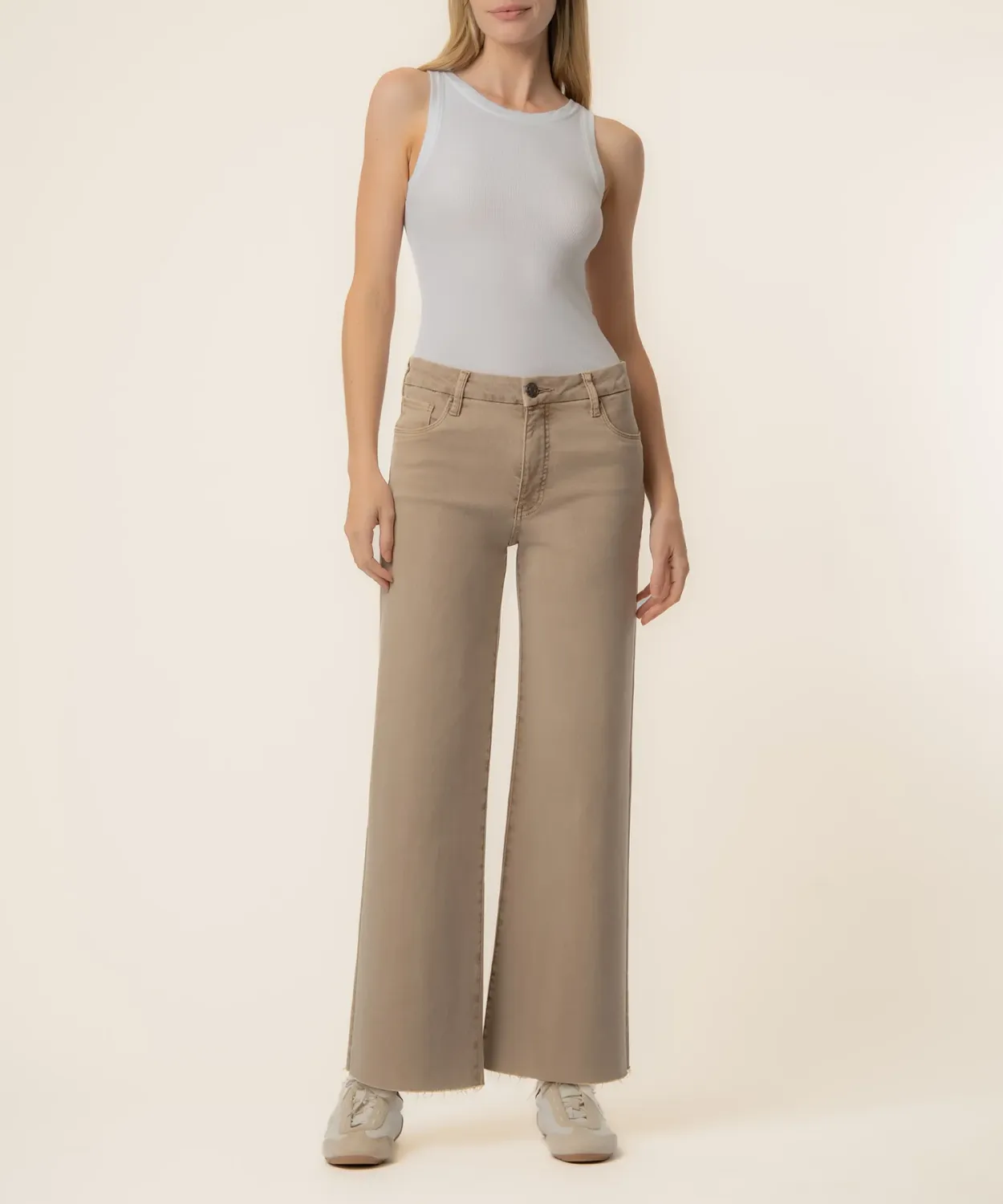 Kut From The Kloth Meg HR FAB AB Wide Leg Chai
