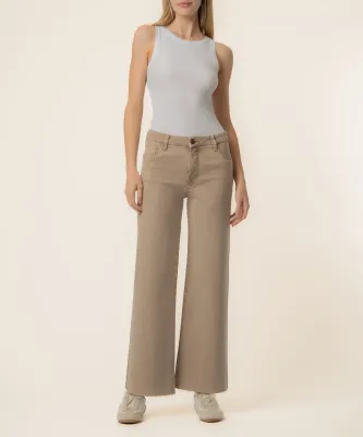 Kut From The Kloth Meg HR FAB AB Wide Leg Chai