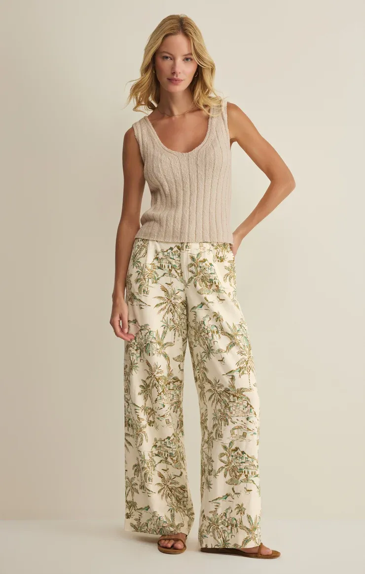 Z Supply Overlook Tiki Tide Linen Pant