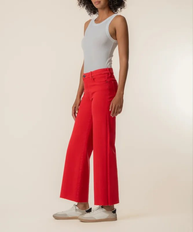 Kut From the Kloth Meg HR FAB Wide Leg Tomato