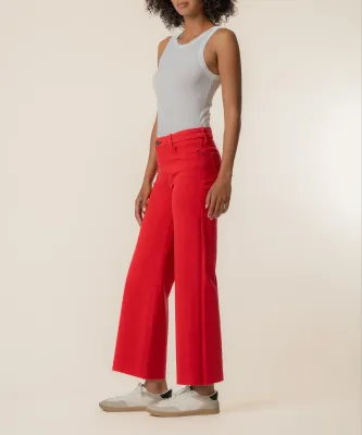 Kut From the Kloth Meg HR FAB Wide Leg Tomato