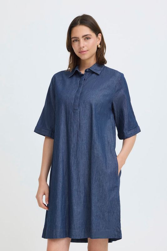Fransa FRLarissa Dress Mid Blue Denim