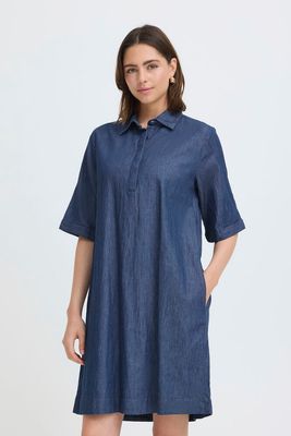 Fransa FRLarissa Dress Mid Blue Denim