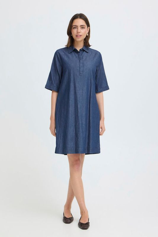 Fransa FRLarissa Dress Mid Blue Denim