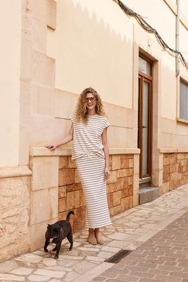 Fransa FRFauna Skirt Mountain Stripe