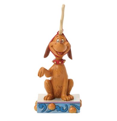 Jim Shore Grinch Max with Bell on Tail Ornament