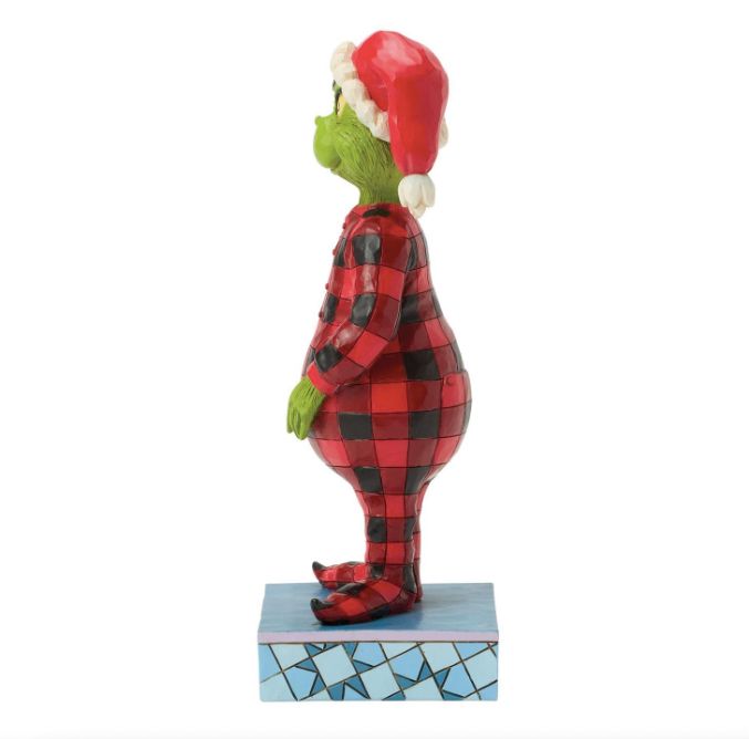 Jim Shore Grinch Wearing Pajamas
