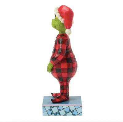 Jim Shore Grinch Wearing Pajamas