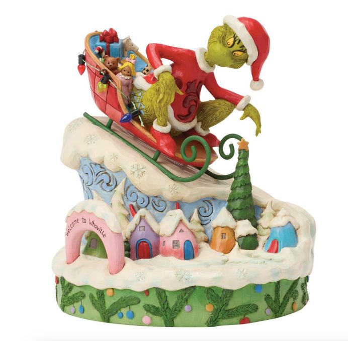Jim Shore Large Grinch on Sled