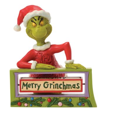 Jim Shore Grinch with Rotating Messages