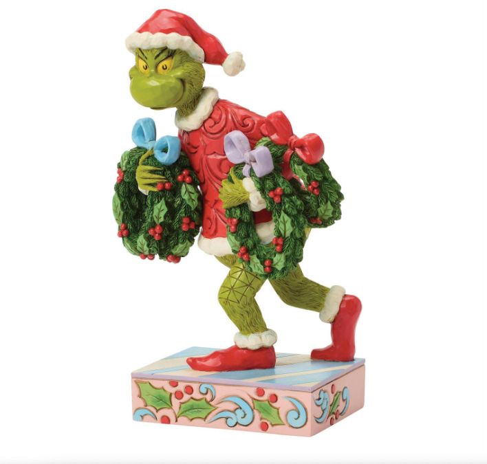 Jim Shore Grinch with Multiple Wreaths