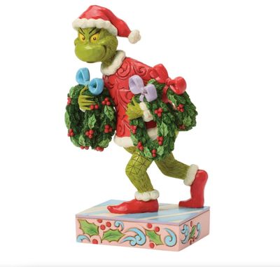 Jim Shore Grinch with Multiple Wreaths