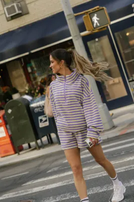 Smash + Tess Kaitlyn Terry Top Lilac/Sunshine