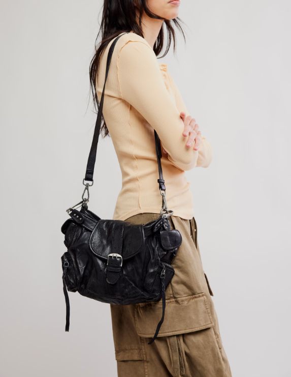 Free People WTF Baby Asher Tote Black