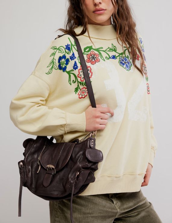 Free People WTF Baby Asher Tote Espresso