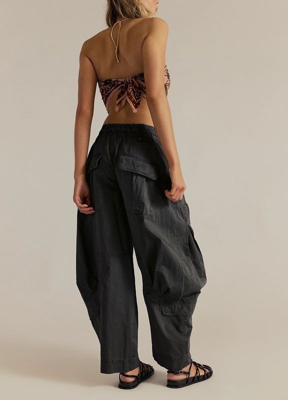Free People Onset Parachute Pant Black Sand