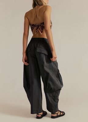 Free People Onset Parachute Pant Black Sand