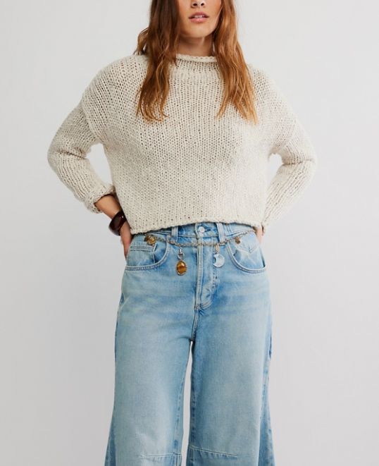 Free People Opal Sweater Tea