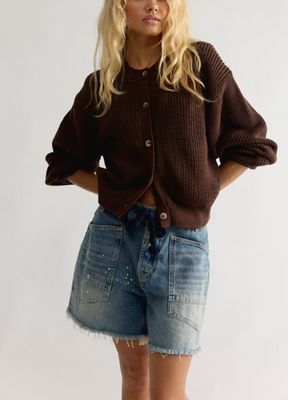 Free People Vienna Cardigan Coffee Bean Free People Vienna Cardigan Coffee Bean