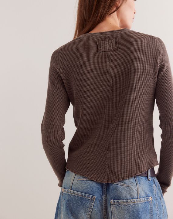 Free People Easy Does It Tee Double Espresso
