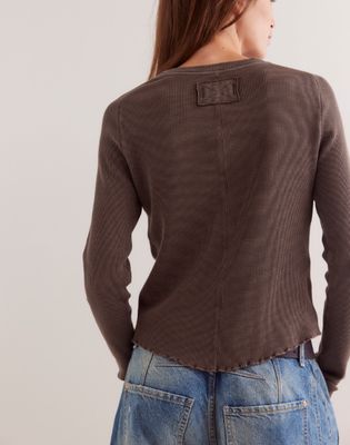 Free People Easy Does It Tee Double Espresso