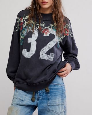 Free People Palm Spring Turtleneck Graphic