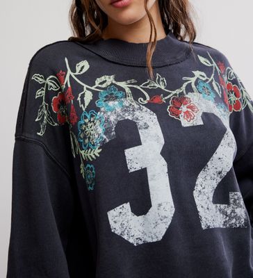 Free People Palm Spring Turtleneck Graphic