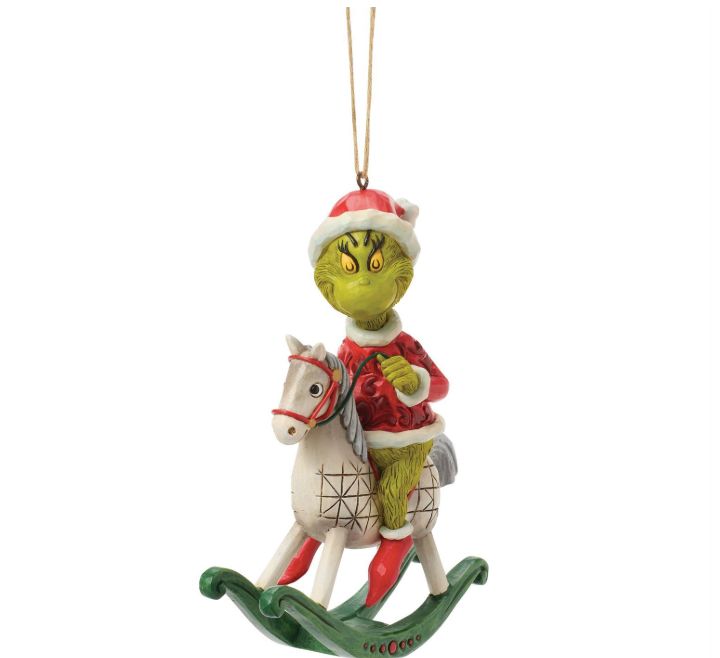 Jim Shore Grinch on Rocking Horse Ornament Jim Shore Grinch on Rocking Horse Ornament