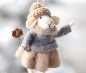 Indaba Gilded Rose Greta Mouse