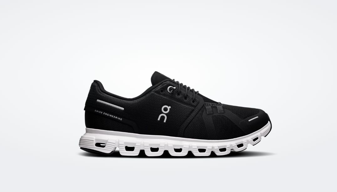 On Cloud 6 Wide Women Black/White