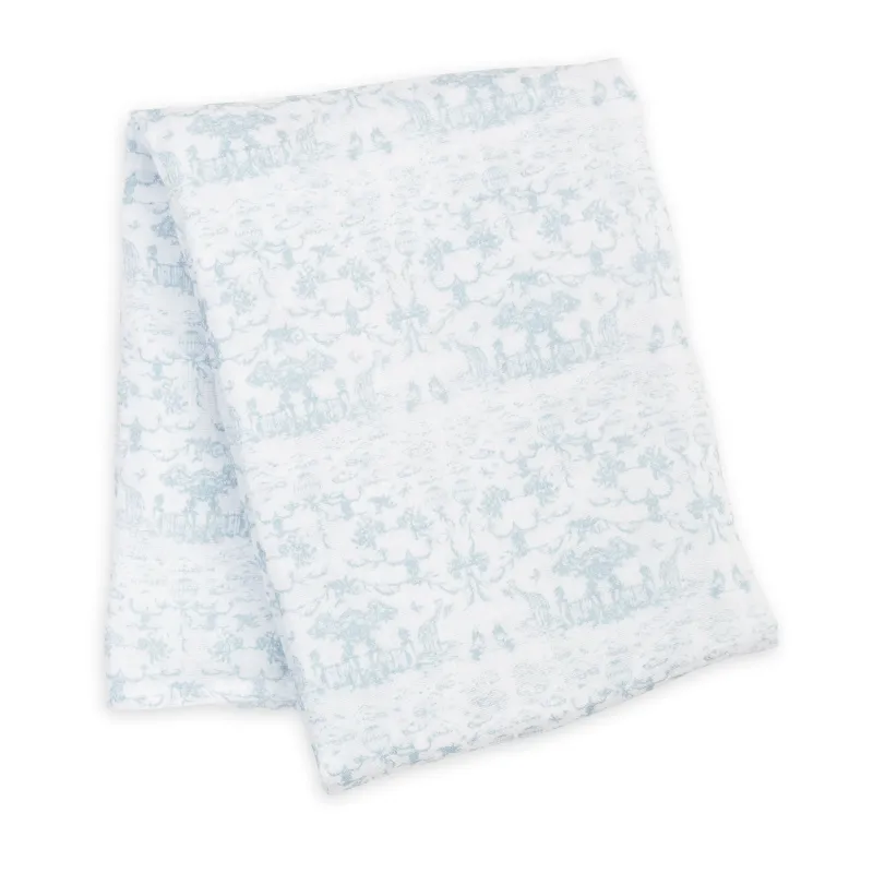 Lulujo Classic Muslin Swaddle Blanket Toile Lulujo Classic Muslin Swaddle Blanket Toile
