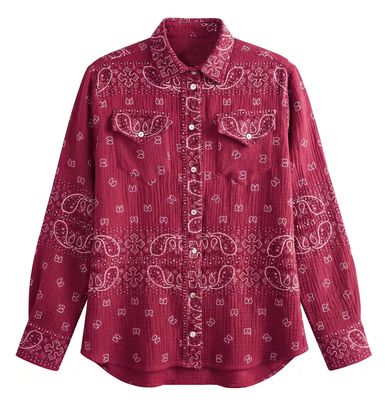 Shannon Passero Bandana Shirt Wine