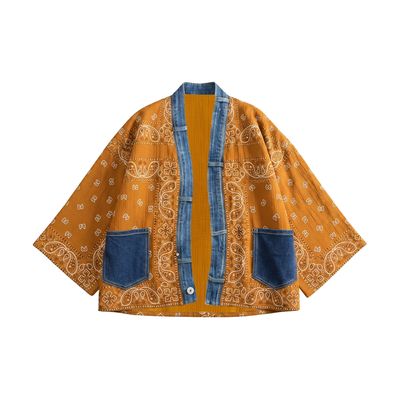 Shannon Passero Bandana Short Kimono Camel