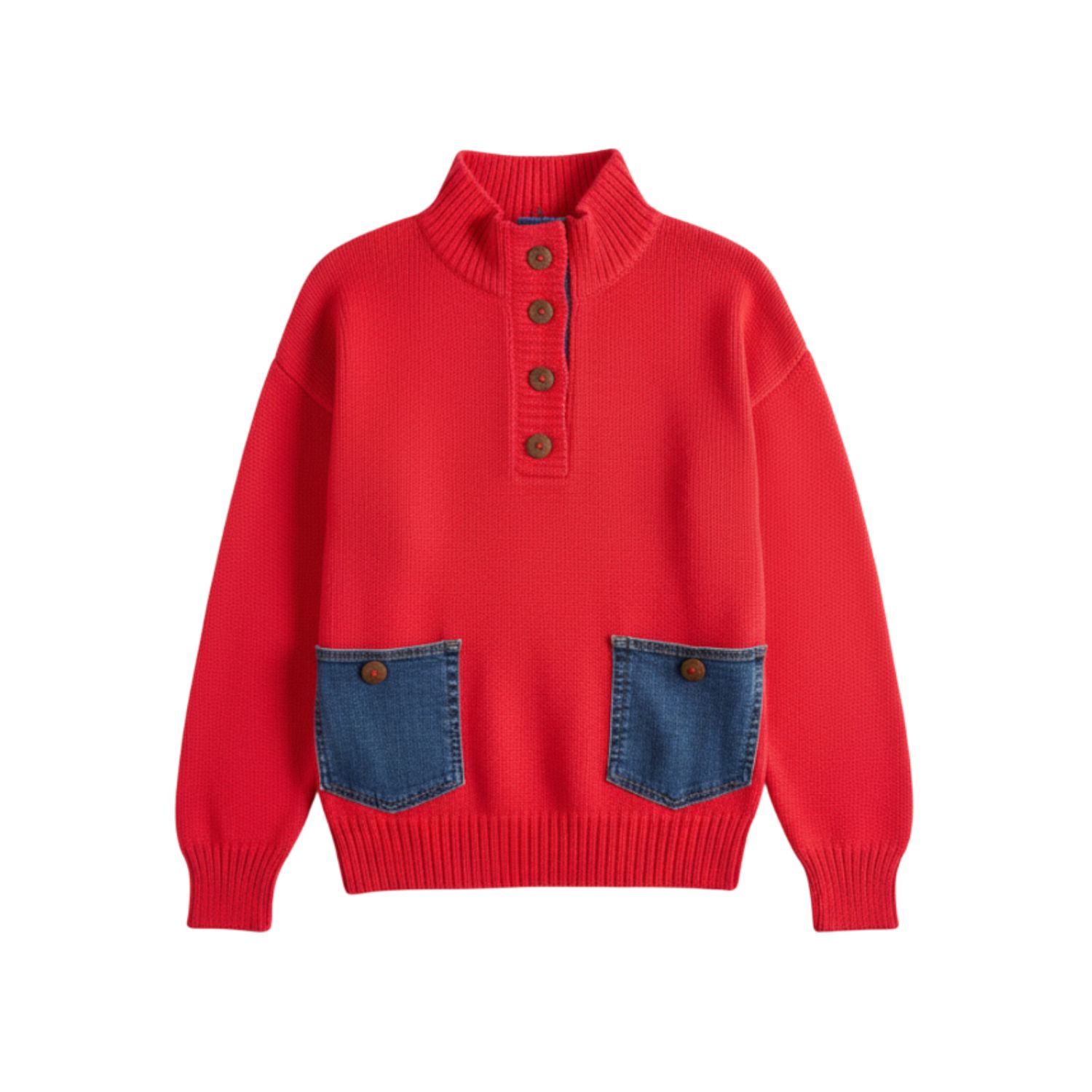 Shannon Passero Maxie Pullover Lipstick Red