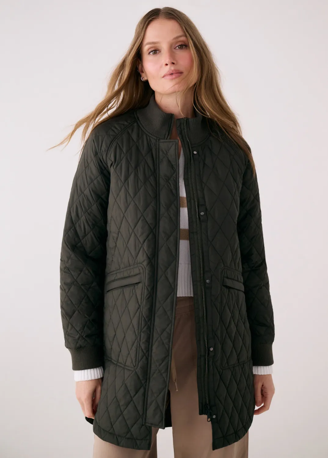 Lole Sophie 3/4 Bomber Jacket Olive Lole Sophie 3/4 Bomber Jacket Olive