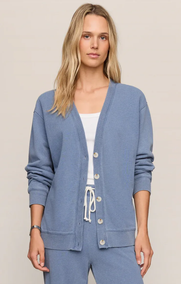Z Supply Dazed End Knit Denim Cardigan Santorini Z Supply Dazed End Knit Denim Cardigan Santorini