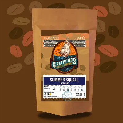 Saltwinds Summer Squall Espresso Medium Ground 100g