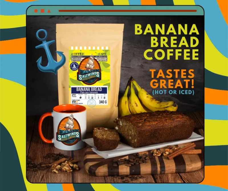 Saltwinds Banana Bread Medium Roast Coffee Medium Grind 100g Saltwinds Banana Bread Medium Roast Coffee Medium Grind 100g