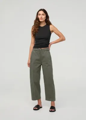 DUER FlexTwill Barrel Pull On Pant Thyme DUER FlexTwill Barrel Pull On Pant Thyme