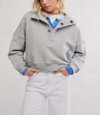 Free People Timeless Pullover Heather Grey Free People Timeless Pullover Heather Grey