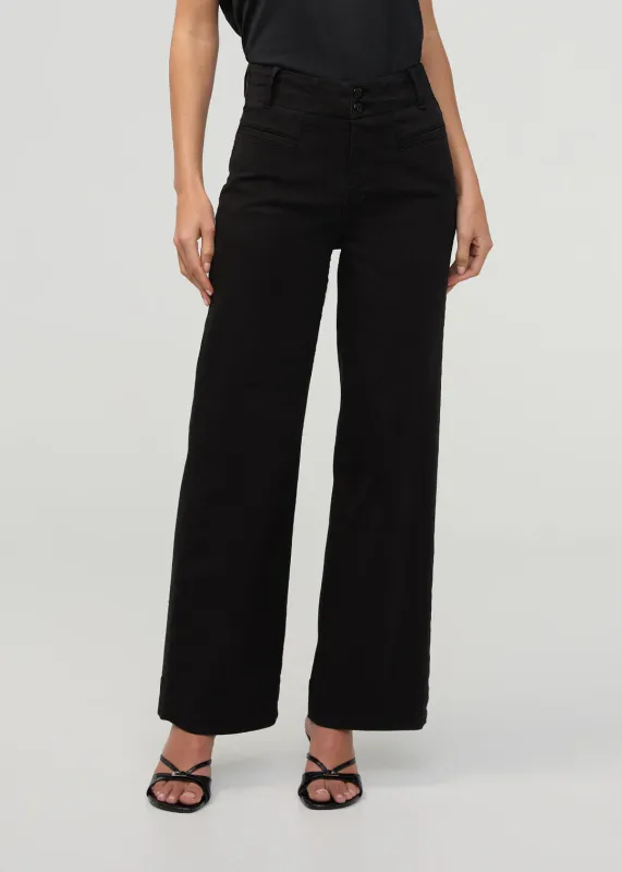 DUER FlexTwill High Rise Trouser Black