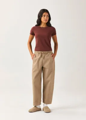 DUER PurePima Slim Crew Chestnut DUER PurePima Slim Crew Chestnut