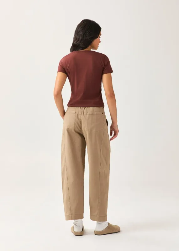 DUER PurePima Slim Crew Chestnut