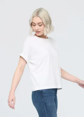 DUER PurePima Dolman Tee White